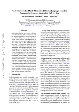 FastDiSS: Few-step Match Many-step Diffusion Language Model on Sequence-to-Sequence Generation--Full Version