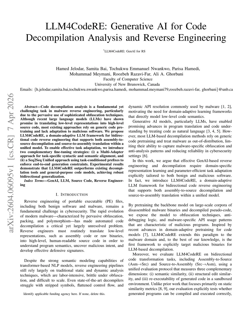 LLM4CodeRE: Generative AI for Code Decompilation Analysis and Reverse ...