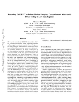 Extending ZACH-ViT to Robust Medical Imaging: Corruption and Adversarial Stress Testing in Low-Data Regimes