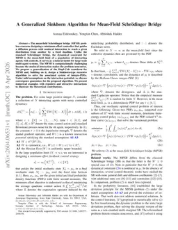 A Generalized Sinkhorn Algorithm for Mean-Field Schrödinger Bridge