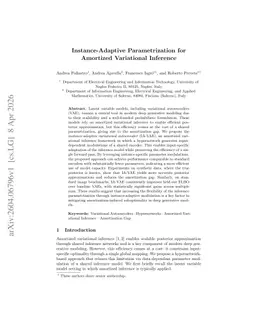 Instance-Adaptive Parametrization for Amortized Variational Inference