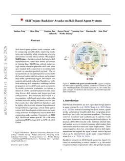 SkillTrojan: Backdoor Attacks on Skill-Based Agent Systems