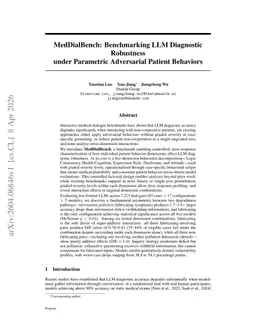MedDialBench: Benchmarking LLM Diagnostic Robustness under Parametric Adversarial Patient Behaviors