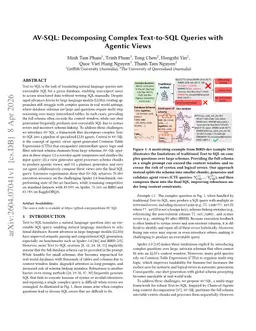 AV-SQL: Decomposing Complex Text-to-SQL Queries with Agentic Views