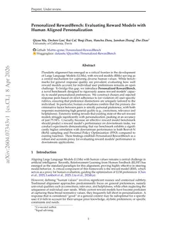 Personalized RewardBench: Evaluating Reward Models with Human Aligned Personalization