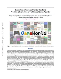 GameWorld: Towards Standardized and Verifiable Evaluation of Multimodal Game Agents