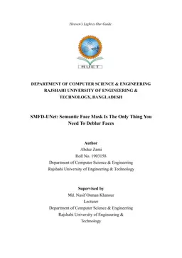 SMFD-UNet: Semantic Face Mask Is The Only Thing You Need To Deblur Faces