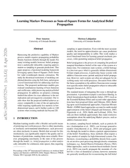 Learning Markov Processes as Sum-of-Square Forms for Analytical Belief Propagation