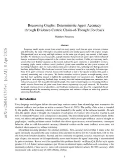 Reasoning Graphs: Deterministic Agent Accuracy through Evidence-Centric Chain-of-Thought Feedback