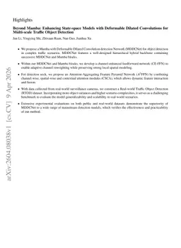 Beyond Mamba: Enhancing State-space Models with Deformable Dilated Convolutions for Multi-scale Traffic Object Detection