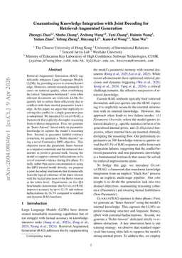 Guaranteeing Knowledge Integration with Joint Decoding for Retrieval-Augmented Generation