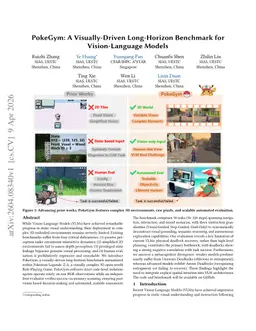 PokeGym: A Visually-Driven Long-Horizon Benchmark for Vision-Language Models