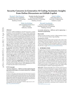 Security Concerns in Generative AI Coding Assistants: Insights from Online Discussions on GitHub Copilot