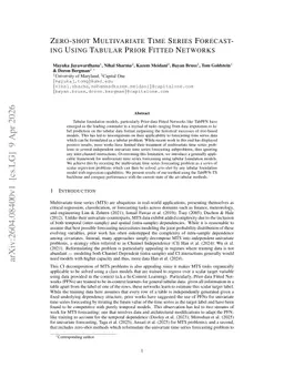 Zero-shot Multivariate Time Series Forecasting Using Tabular Prior Fitted Networks