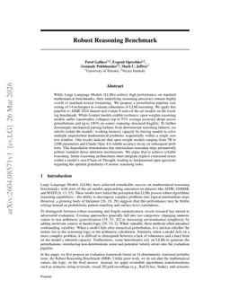 Robust Reasoning Benchmark