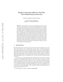 Ranked Activation Shift for Post-Hoc Out-of-Distribution Detection