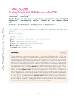 WildDet3D: Scaling Promptable 3D Detection in the Wild