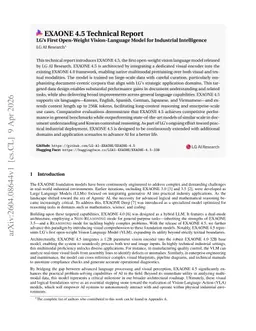 EXAONE 4.5 Technical Report