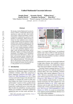 Unified Multimodal Uncertain Inference