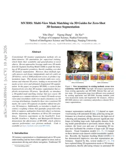 MV3DIS: Multi-View Mask Matching via 3D Guides for Zero-Shot 3D Instance Segmentation