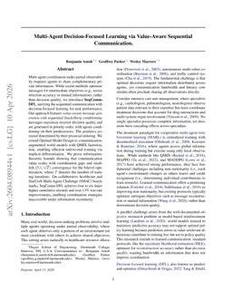 Multi-Agent Decision-Focused Learning via Value-Aware Sequential Communication