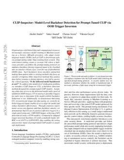 CLIP-Inspector: Model-Level Backdoor Detection for Prompt-Tuned CLIP via OOD Trigger Inversion