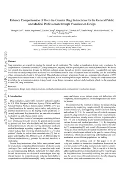 Enhance Comprehension of Over-the-Counter Drug Instructions for the General Public and Medical Professionals through Visualization Design
