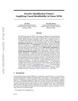 Iterative Identification Closure: Amplifying Causal Identifiability in Linear SEMs