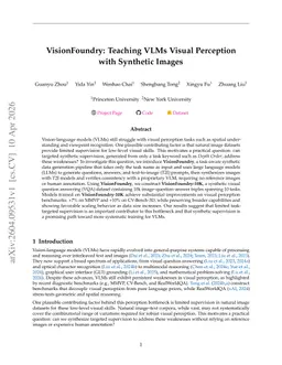 VisionFoundry: Teaching VLMs Visual Perception with Synthetic Images