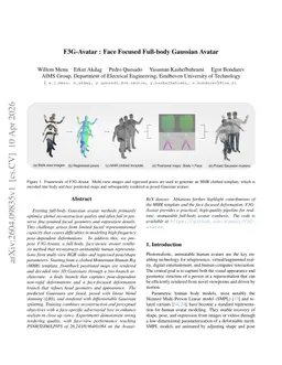 F3G-Avatar : Face Focused Full-body Gaussian Avatar