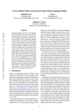 Cross-Cultural Value Awareness in Large Vision-Language Models