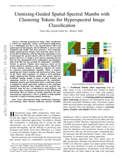 Unmixing-Guided Spatial-Spectral Mamba with Clustering Tokens for Hyperspectral Image Classification