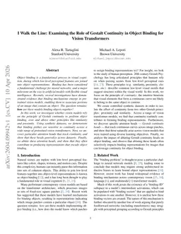 I Walk the Line: Examining the Role of Gestalt Continuity in Object Binding for Vision Transformers