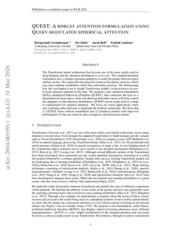 QUEST: A robust attention formulation using query-modulated spherical attention