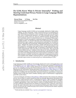 Do LLMs Know What Is Private Internally? Probing and Steering Contextual Privacy Norms in Large Language Model Representations