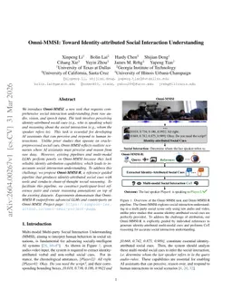 Omni-MMSI: Toward Identity-attributed Social Interaction Understanding