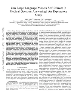 Can Large Language Models Self-Correct in Medical Question Answering? An Exploratory Study