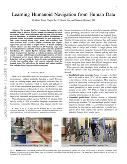 Learning Humanoid Navigation from Human Data