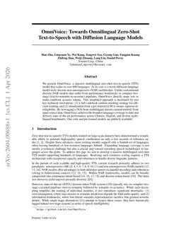 OmniVoice: Towards Omnilingual Zero-Shot Text-to-Speech with Diffusion Language Models