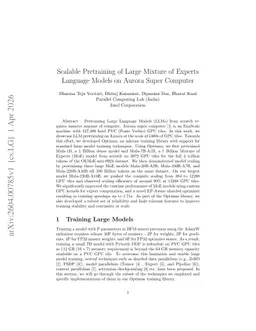 Scalable Pretraining of Large Mixture of Experts Language Models on Aurora Super Computer
