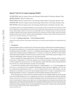 Agentic Tool Use in Large Language Models