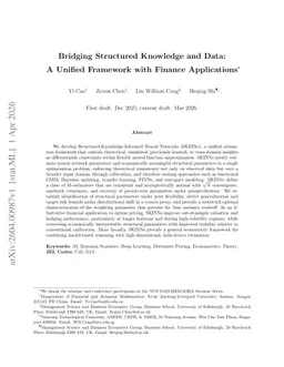 Bridging Structured Knowledge and Data: A Unified Framework with Finance Applications