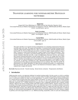 Transfer learning for nonparametric Bayesian networks