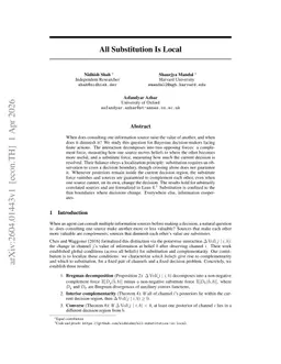 All Substitution Is Local