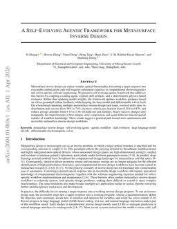 A Self-Evolving Agentic Framework for Metasurface Inverse Design