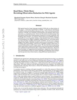 Read More, Think More: Revisiting Observation Reduction for Web Agents