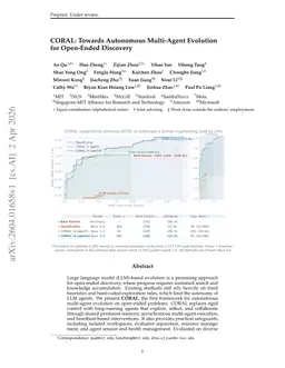 CORAL: Towards Autonomous Multi-Agent Evolution for Open-Ended Discovery