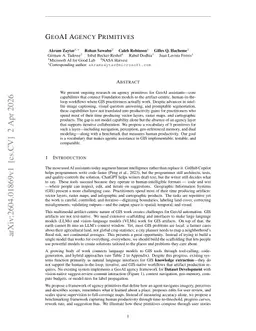 GeoAI Agency Primitives