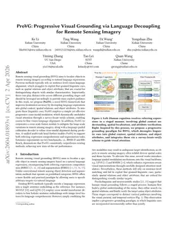 ProVG: Progressive Visual Grounding via Language Decoupling for Remote Sensing Imagery