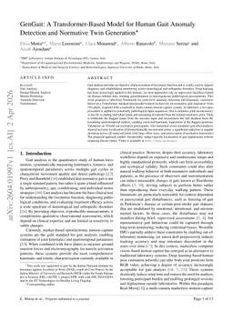 GenGait: A Transformer-Based Model for Human Gait Anomaly Detection and Normative Twin Generation